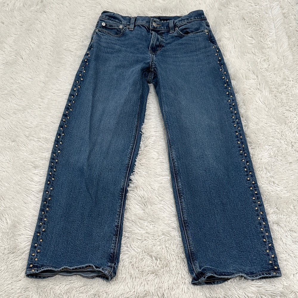 🎾 American Eagle Stretch Stovepipe Studded Jeans